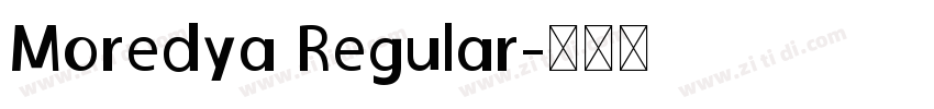 Moredya Regular字体转换